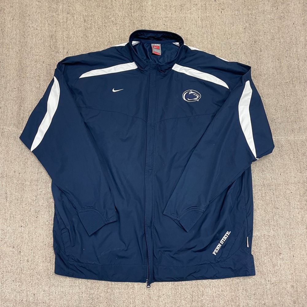 vintage‎ nike Penn State Nittany lions windbreaker 2xl blue 2000s y2k  NCAA uni